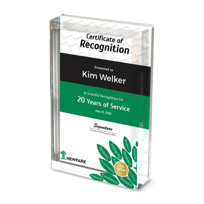 CSI Collegiate Clear Lucite Frame