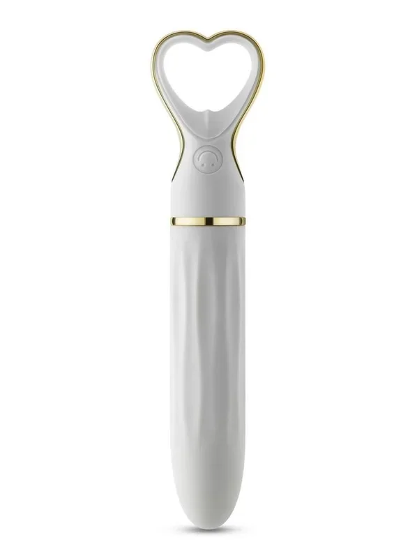 Delice Heartthrob Rechargeable Silicone Vibrator – White Bouquet
