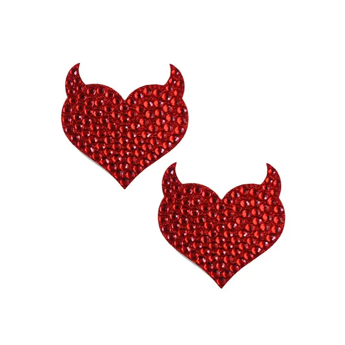 Devil Heart Rhinestone Pasties