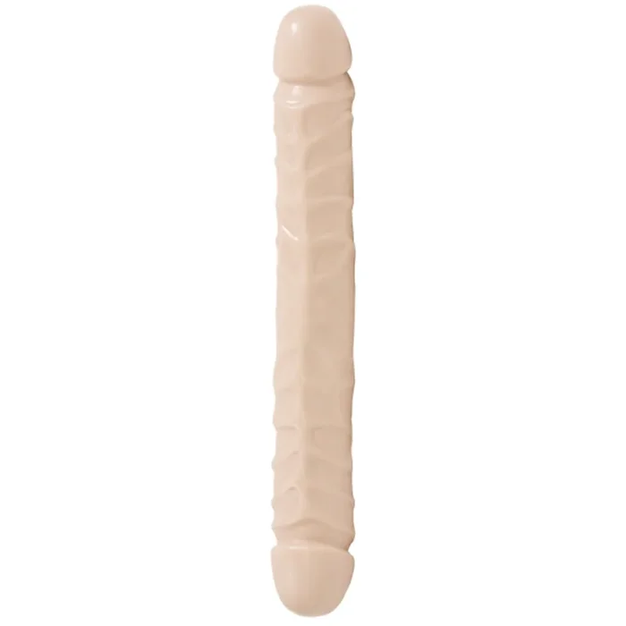 Doc Johnson Jr. Veined Double Ended Dildo Pink 12 Inch