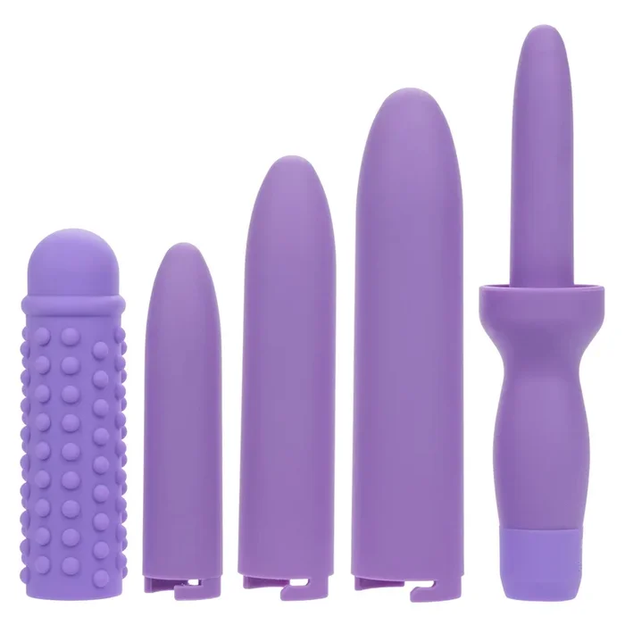Dr. Laura Berman Rechargeable Dilators Set of 4 Locking Sizes Plus Sleeve – Purple