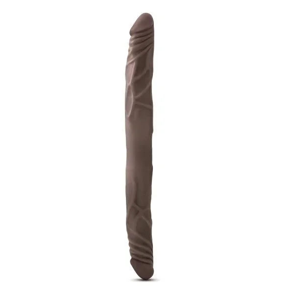 Dr. Skin – 14 Inch Double Dildo – Chocolate