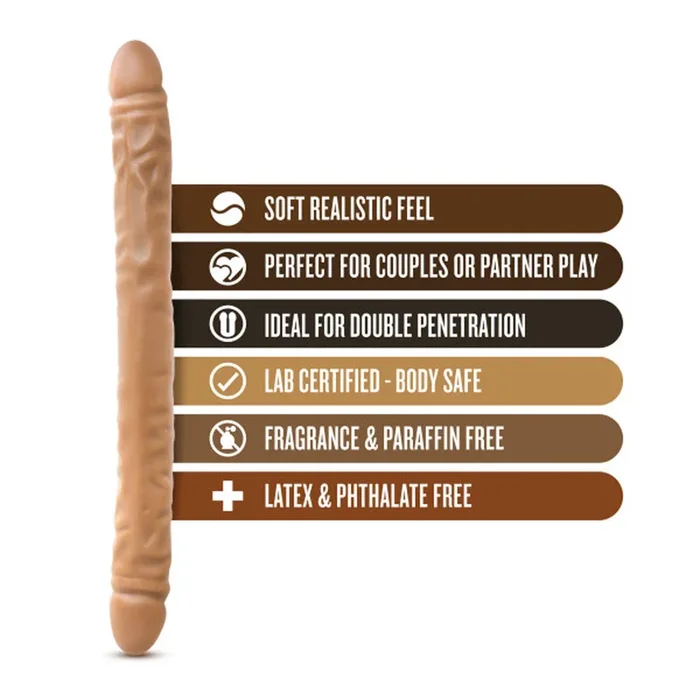 Dr. Skin – 18 Inch Double Dildo – Mocha