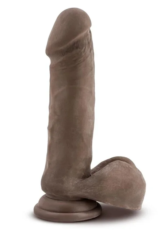Dr. Skin Plus Thick Posable Dildo with Balls