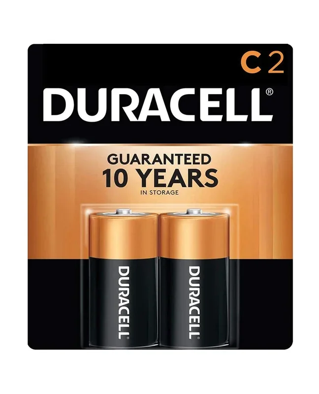 Duracell Alkaline Batteries – C Pack of 2