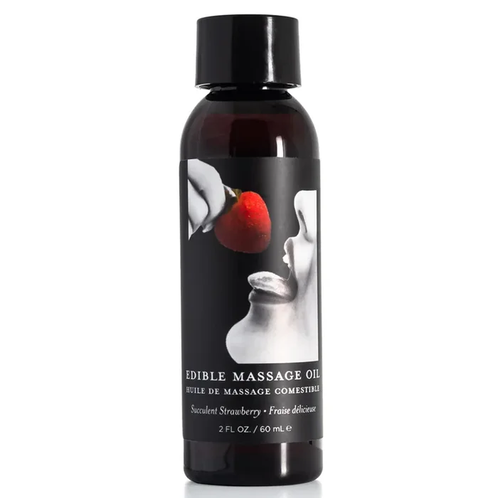 Earthly Body Edible Massage Oil – Strawberry Flavour