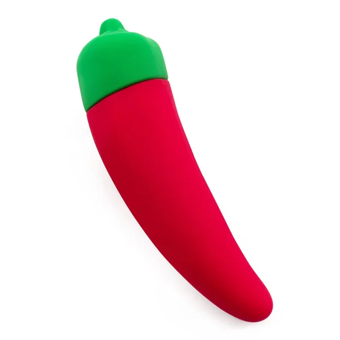 Emojibator Chili Pepper Emoji Tapered Silicone Mini Vibrator