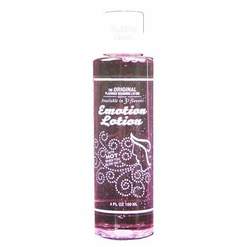 Emotion Lotion Bubble Gum 4oz – Flavored Personal Lubricant Lube
