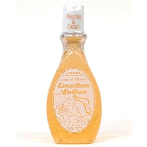 Emotion Lotion Peaches & Cream 4oz – Flavored Personal Lubricant Lube