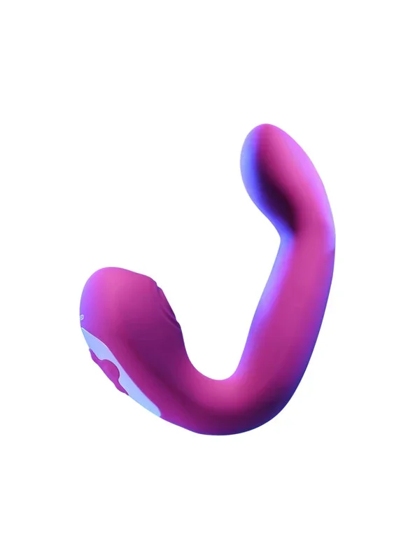 Evolved Buck Wild Rechargeable Silicone Tapping Thumping Come-Hither Motion Dual Rabbit Style Massager