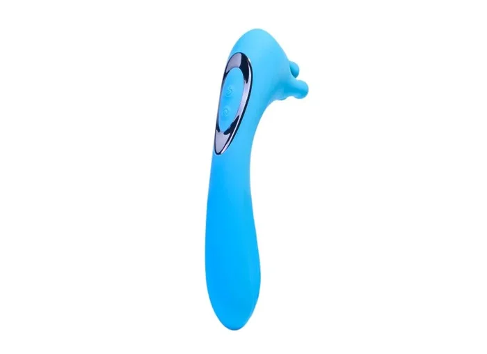 Evolved Heads or Tails Dual Ended Insertable And Swirling Finger Rechargeable Silicone Vibrator