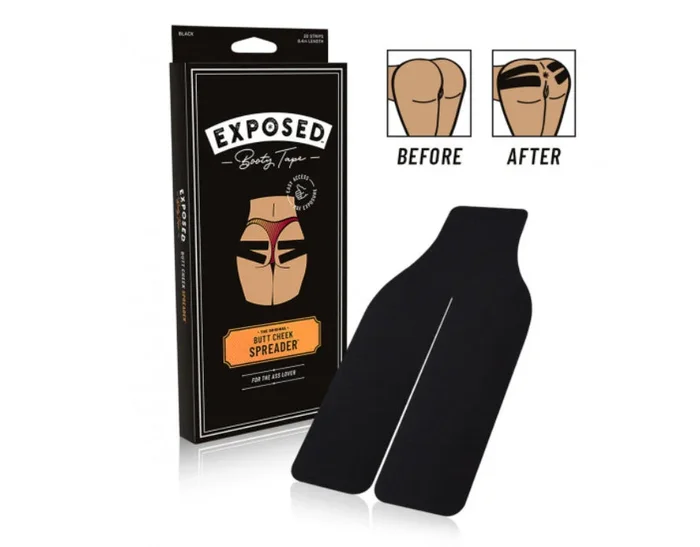 Exposed Booty Tape 20 Piece Box For Hands Free Spreading