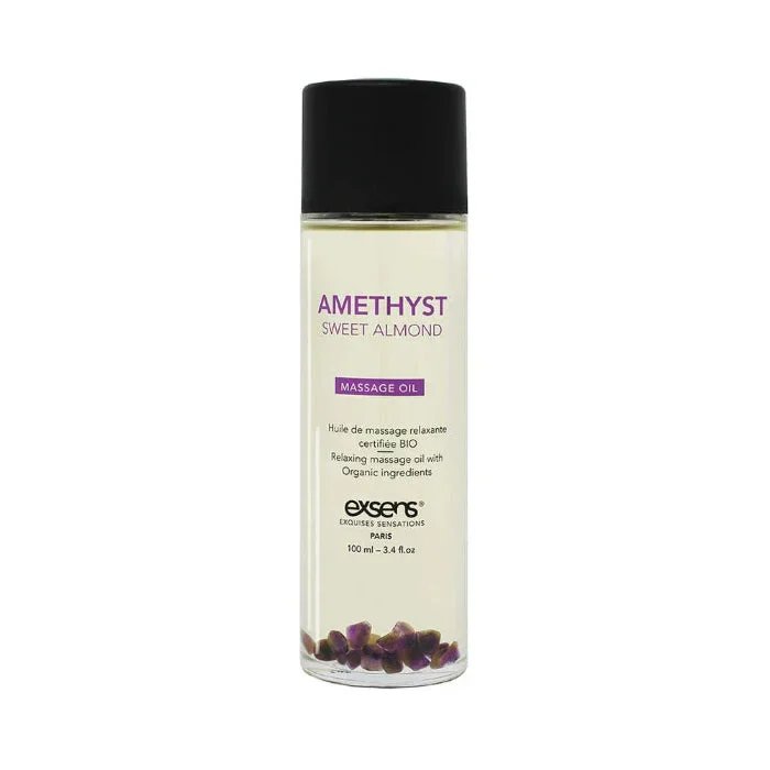 Exsens Body Oil With Amethyst Crystals And Sweet Almond Oil