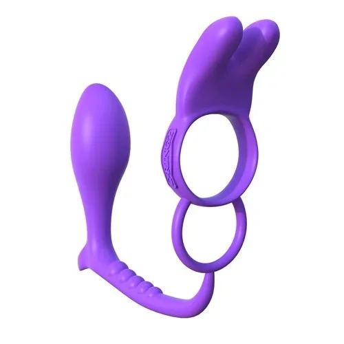 Fantasy C-Ringz Ass-Gasm Vibrating Rabbit – Penis Cock Ring w/ Anal Butt Plug