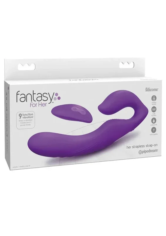 Fantasy For Her Ultimate Rechargeable Multi-Function Strapless Strap-on with Remote Control