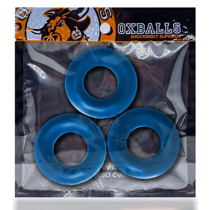 Fat Willy 3-Pack Jumbo C-Rings – Space Blue