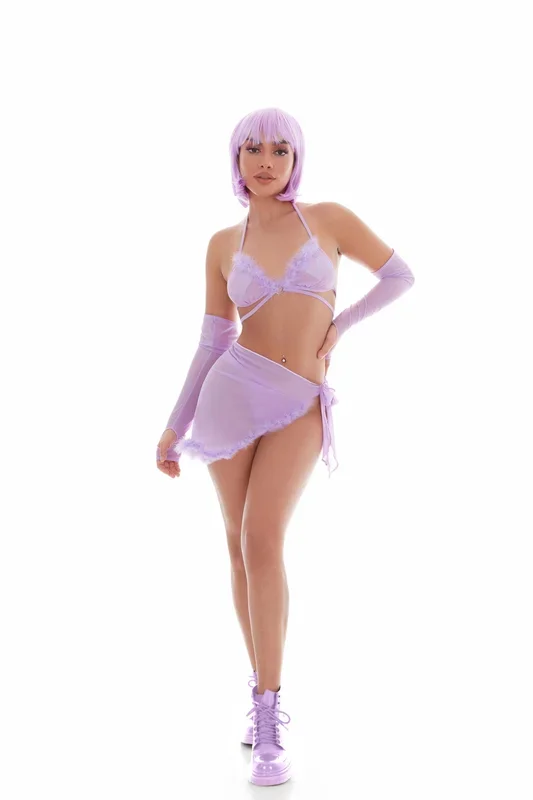 Feeling Fuzzy 5pc Set – Small/medium Lilac