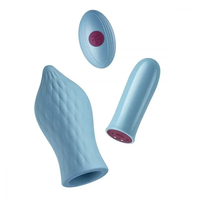 FemmeFunn Versa T Bullet Vibrator & Textured Silicone Tongue-Shaped Sleeve