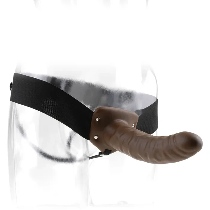 Fetish Fantasy 8″ Hollow Strap-on Brown Dildo Dong