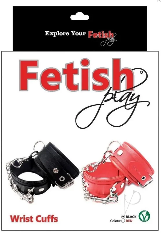 Fetish Play Wrist Cuffs – Black