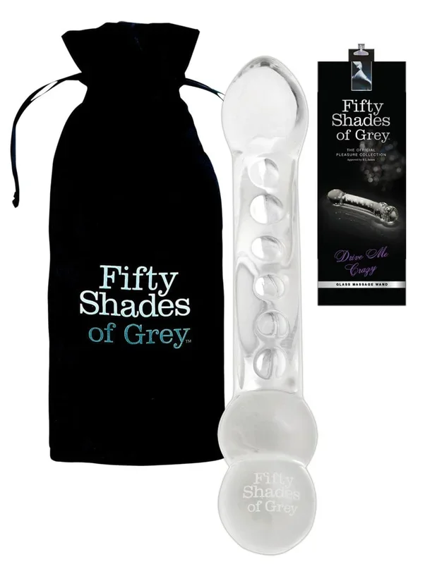 Fifty Shades of Gray Drive Me Crazy Glass Dildo 19 x 3.5 cm