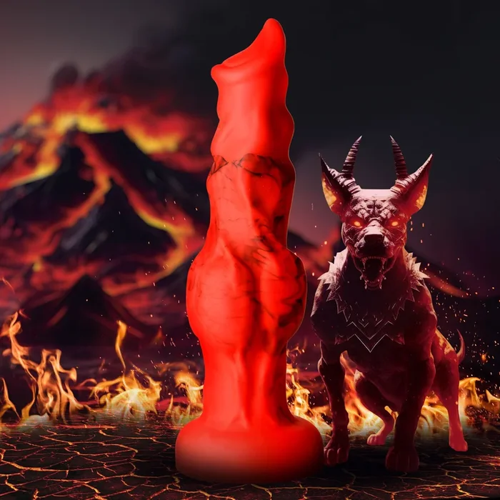 Fire Hound Silicone Dildo – Medium
