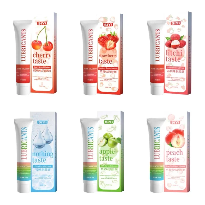 Flavored Lubricant Variety Pack 6 Flavors