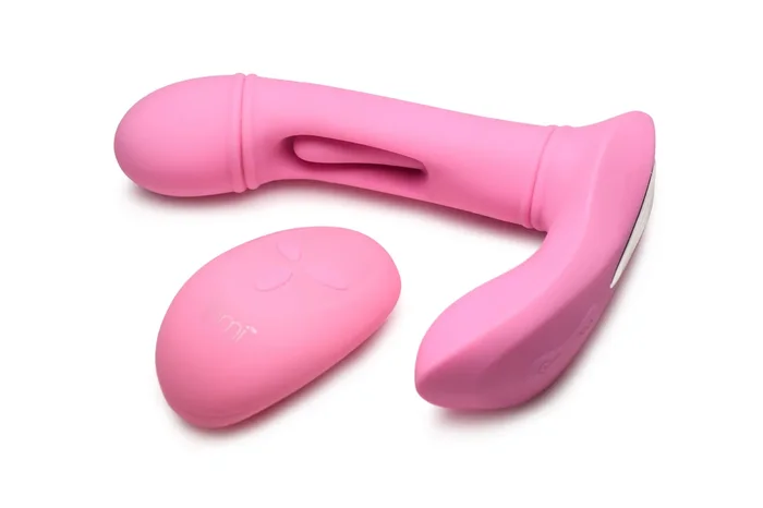 Flickers G-Flick Flicking G-Spot Vibrator With Remote – Pink