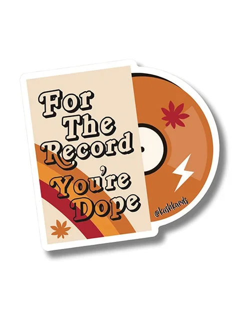 For the Record Sticker – Pack of 3