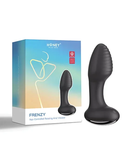 Frenzy Rotating Butt Plug – Black