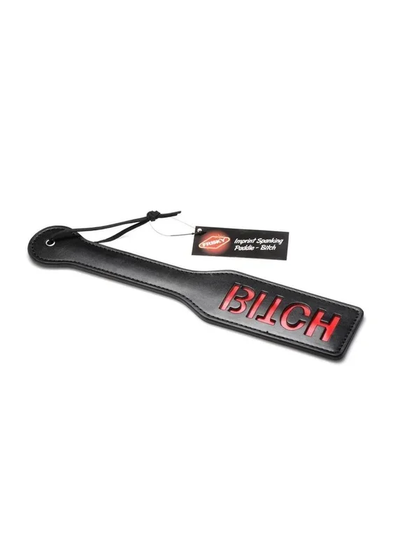 Frisky Imprint Spanking Paddle- Bitch