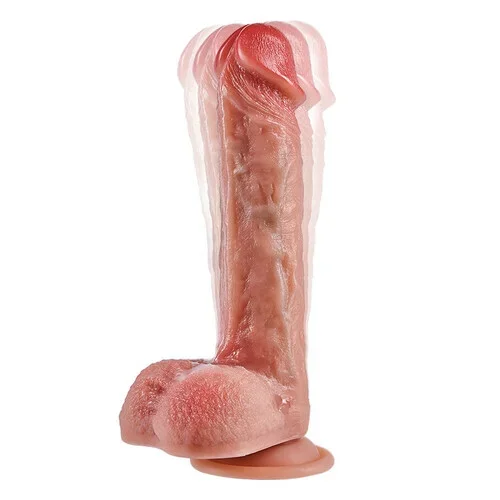Fully Waterproof 8.46In Swinging Thrusting 10 Vibrating Heating Lifelike Dildo