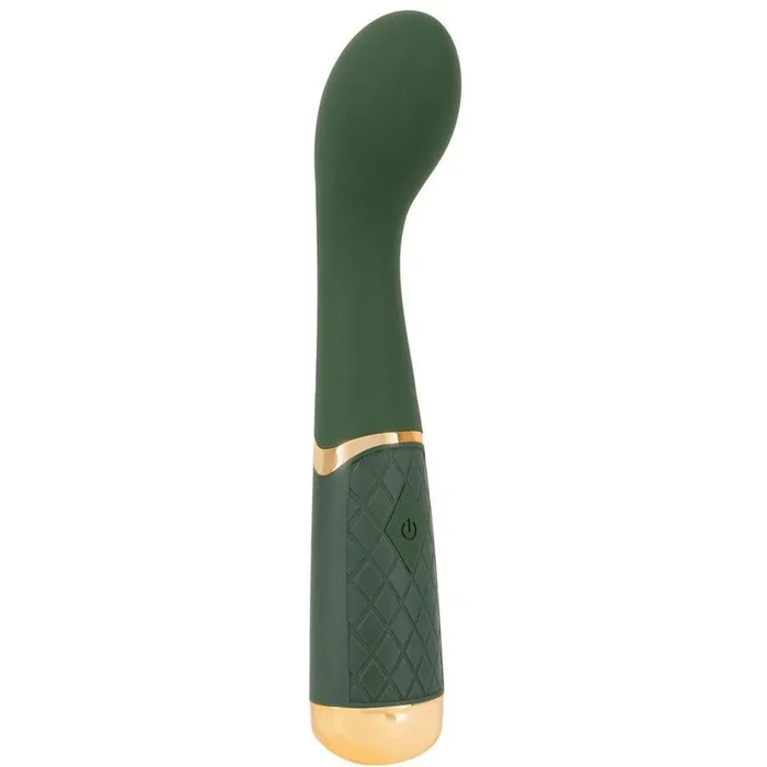 G-spot vibrator “Luxurious” made of silicone – soft-touch texture 19.5 cm (green)
