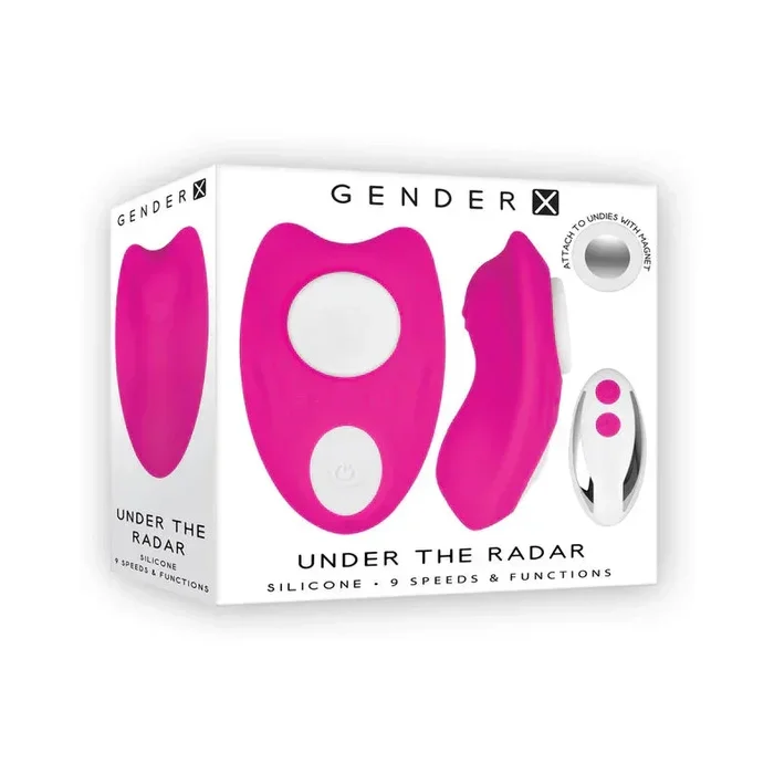 Gender X Under The Radar Rechargeable Silicone Panty Vibe with Remote Control
