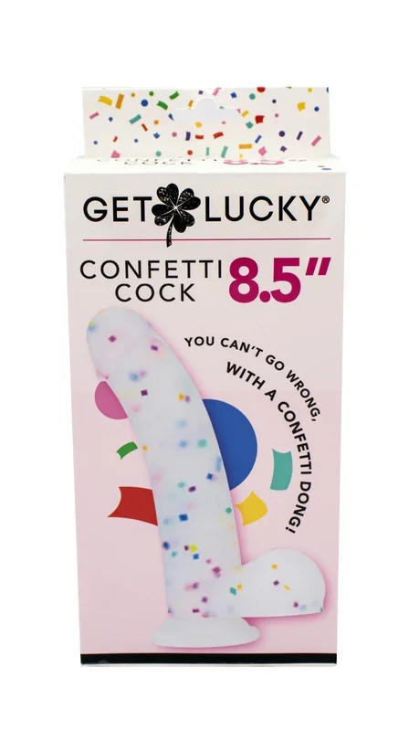 Get Lucky Confetti Cock – 8.5 Inch