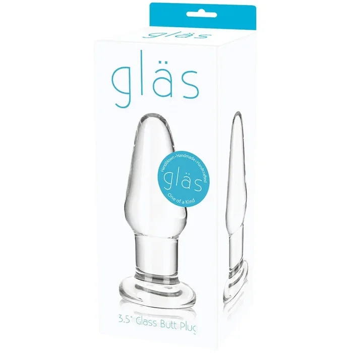 Glas 3.5″ Smooth Glass Butt Plug