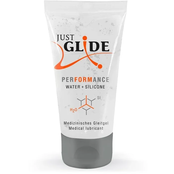 Gleitgel “Performance” – wasserbasiert mit Silikon (50 ml) von Just Glide
