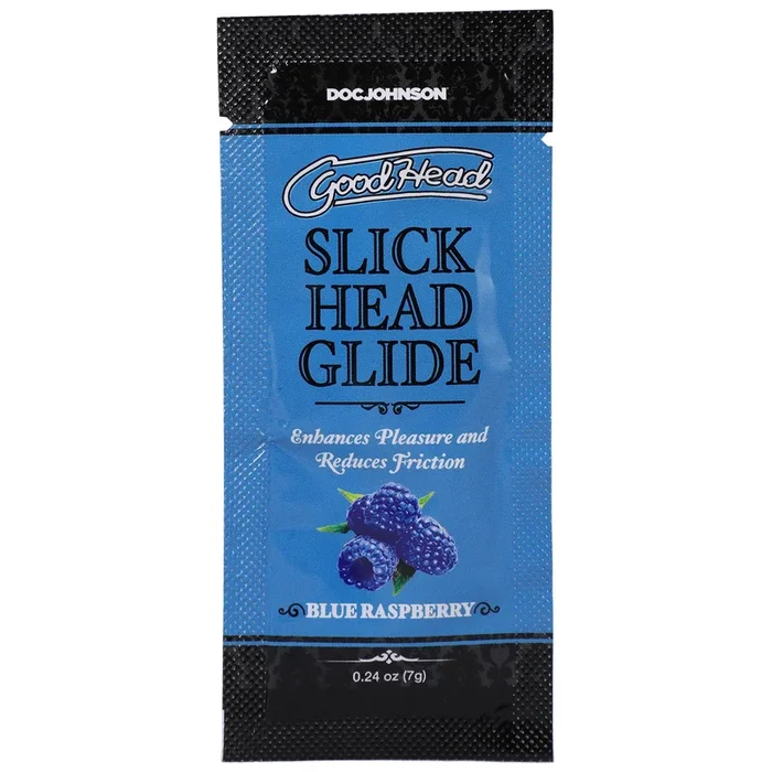Goodhead – Slick Head Glide – Blue Raspberry – 0.24 Oz