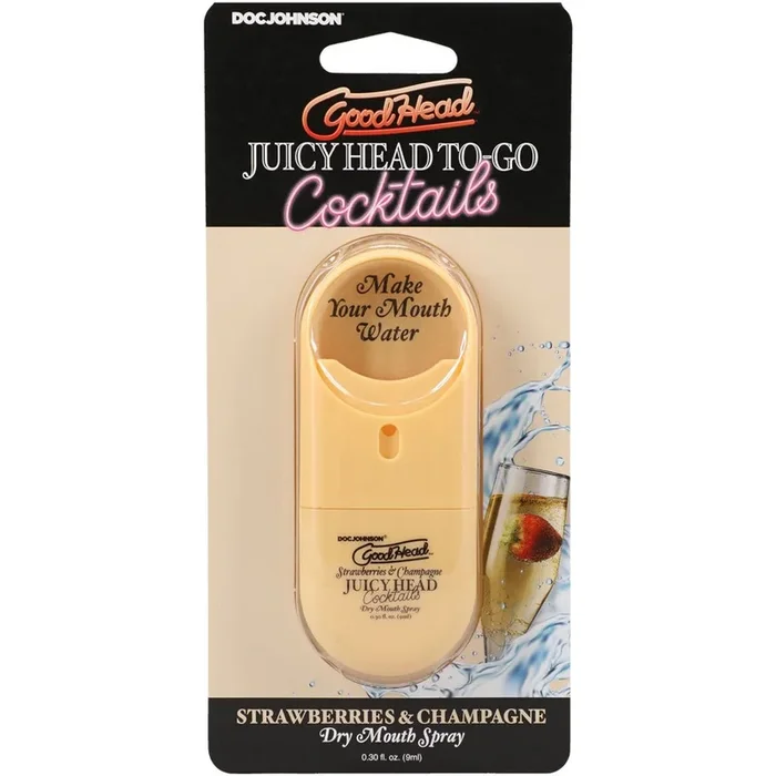 Goodhead Juicy Head Cocktails Dry Mouth Spray to-Go – Strawberries/champagne