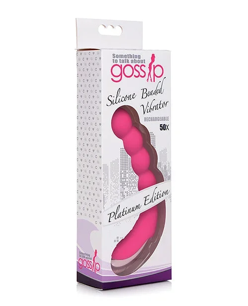 Gossip Silicone Beaded G-Spot Rechargeable Vibrator
