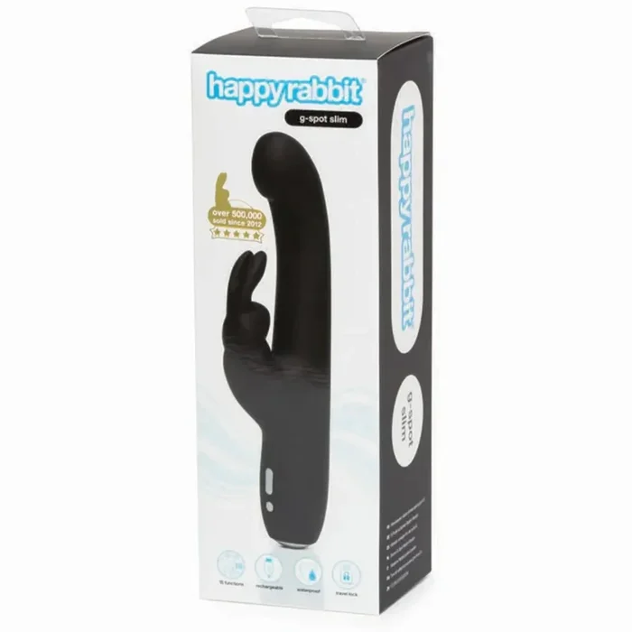 Happy Rabbit G-Spot Slim Rechargeable Silicone Slimline Rabbit Vibrator