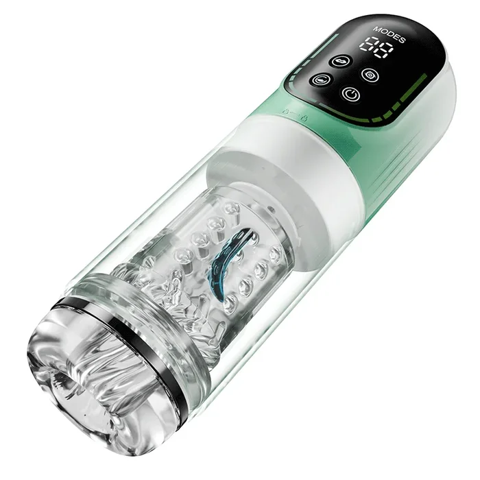 Heaven – 7 Frequency Powerful Suction & Tongue Licking Masturbator Cup 5-in-1 Thrusting & Rotating Male Sex Toy