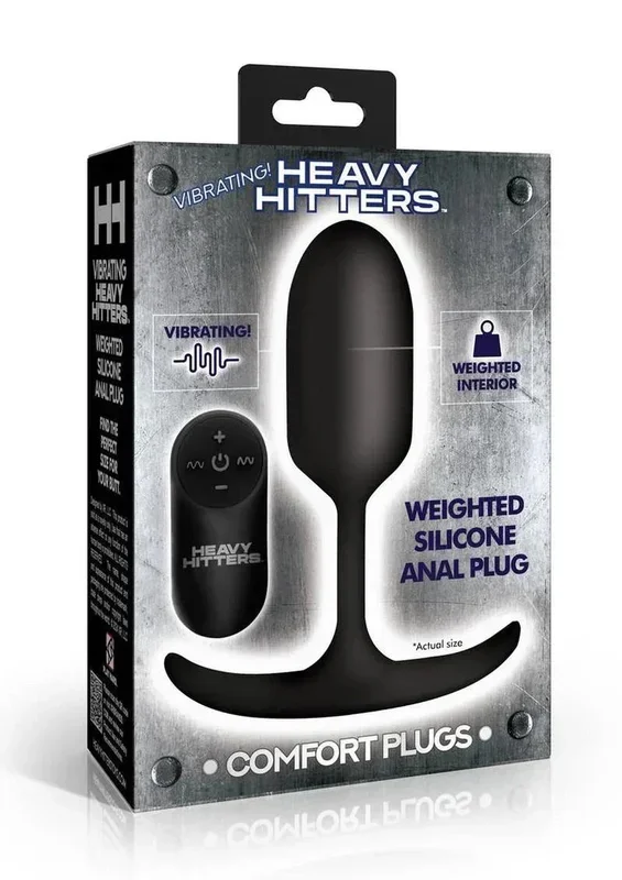 Heavy Hitters Vibrating Weighted Silicone Anal Plug