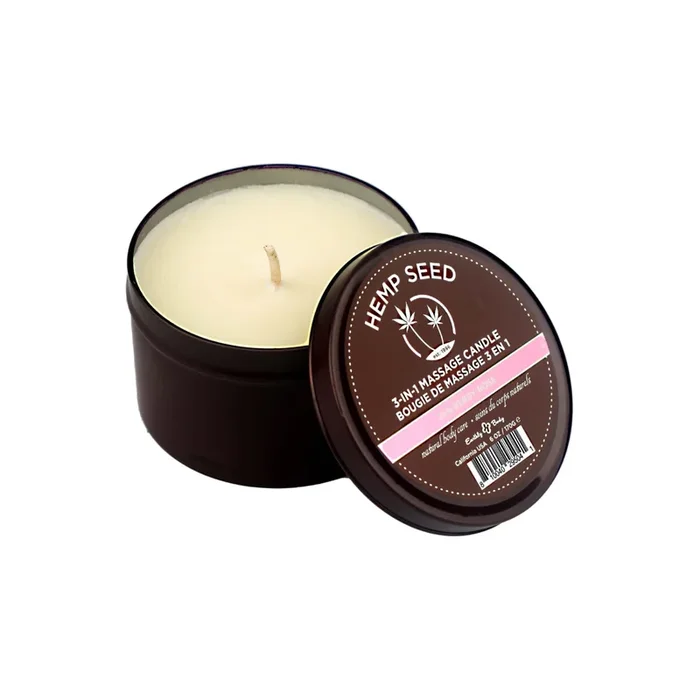 Hemp Seed 3-in-1 Massage Candle in Zen Berry Rose