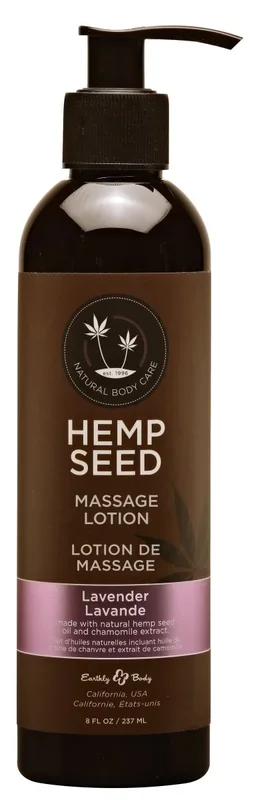 Hemp Seed Massage Lotion – Lavender – 8 Fl. Oz. / 237ml
