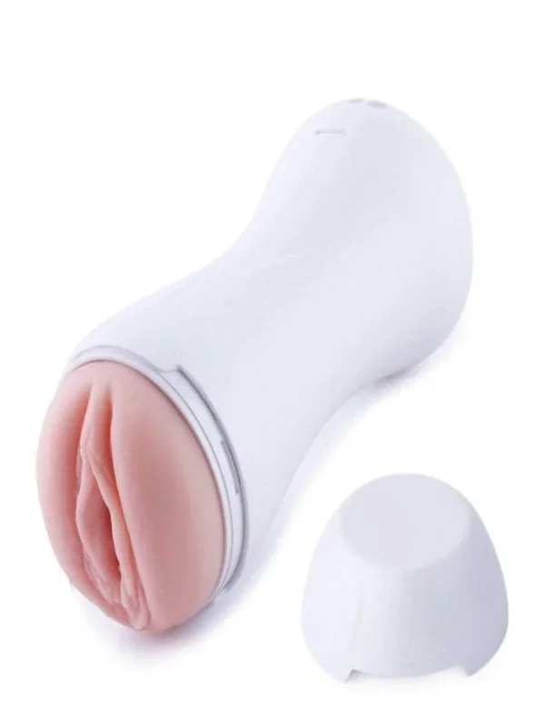 HiSmith Vibrating Pussy Stroker White