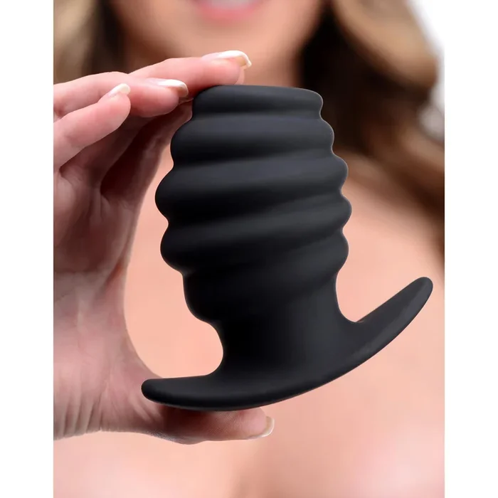 Hive Ass Tunnel Silicone Ribbed Hollow Anal Plug – Large