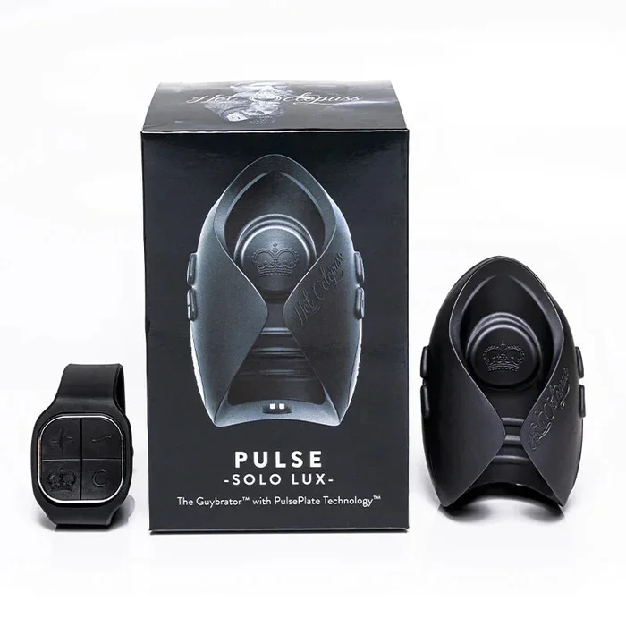 Hot Octopuss Pulse Solo Lux Rechargeable Remote-Controlled Vibrating Stroker Black