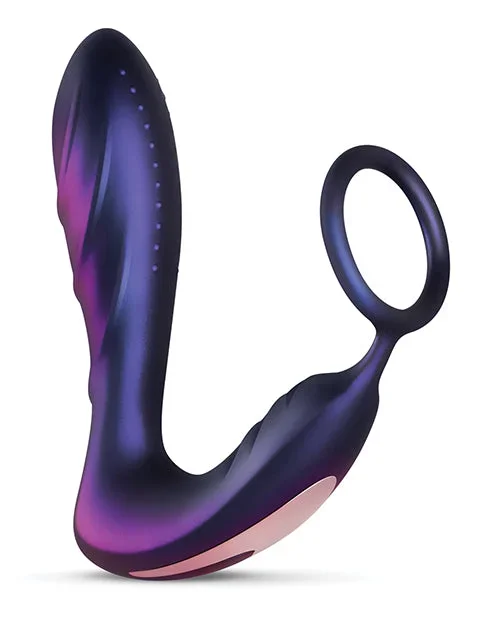 Hueman Black Hole Anal Vibrator W/cock Ring – Purple