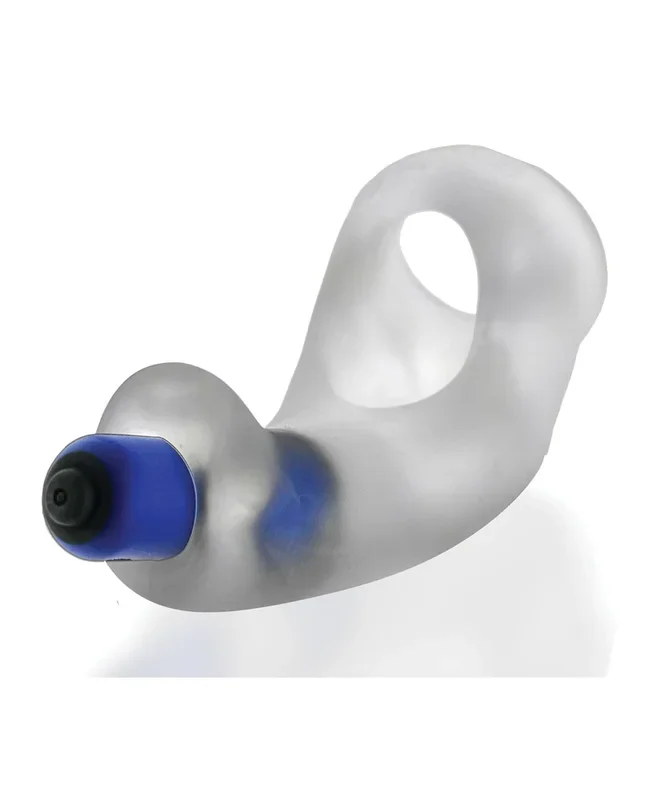 Hunky Junk Buzzfuck Sling w/Taint Vibe – Clear Ice